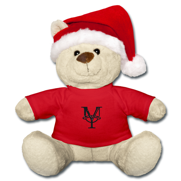 Christmas Teddy con stampa logo - red