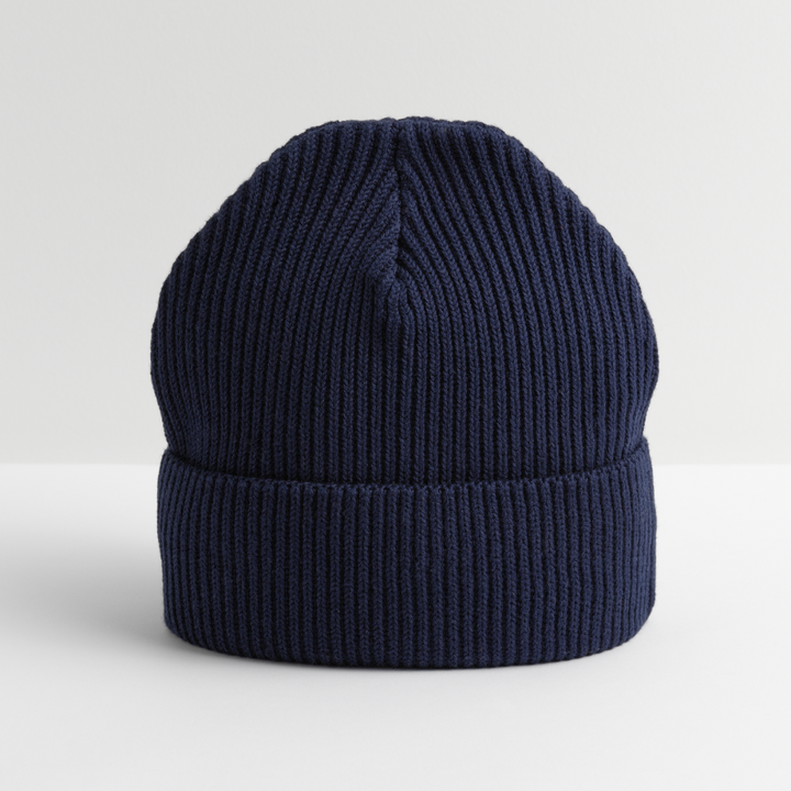 FISHERMAN BEANIE - berretto da pescatore in cotone organico - navy