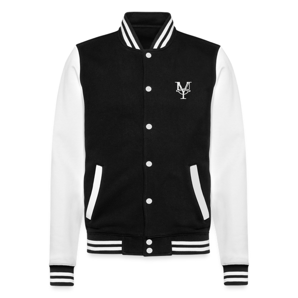 Giacche da college nera con logo - black/white