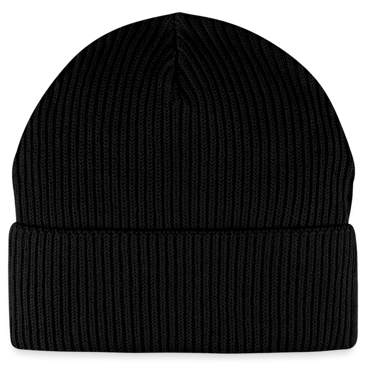 FISHERMAN BEANIE - berretto da pescatore in cotone organico - black